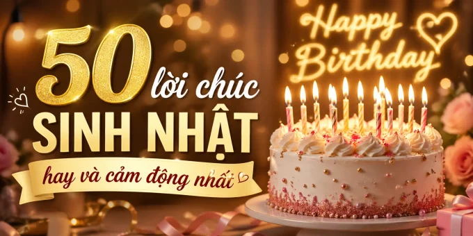 50 lời chúc sinh nhật hay và cảm động nhất