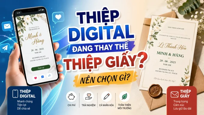 Thiệp digital đang thay thế thiệp giấy? Nên chọn gì?