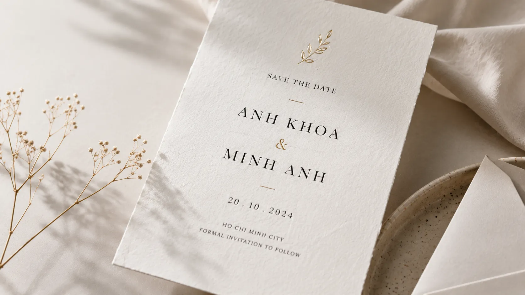 Đặc điểm nhận diện của một mẫu thiệp minimal đẹp